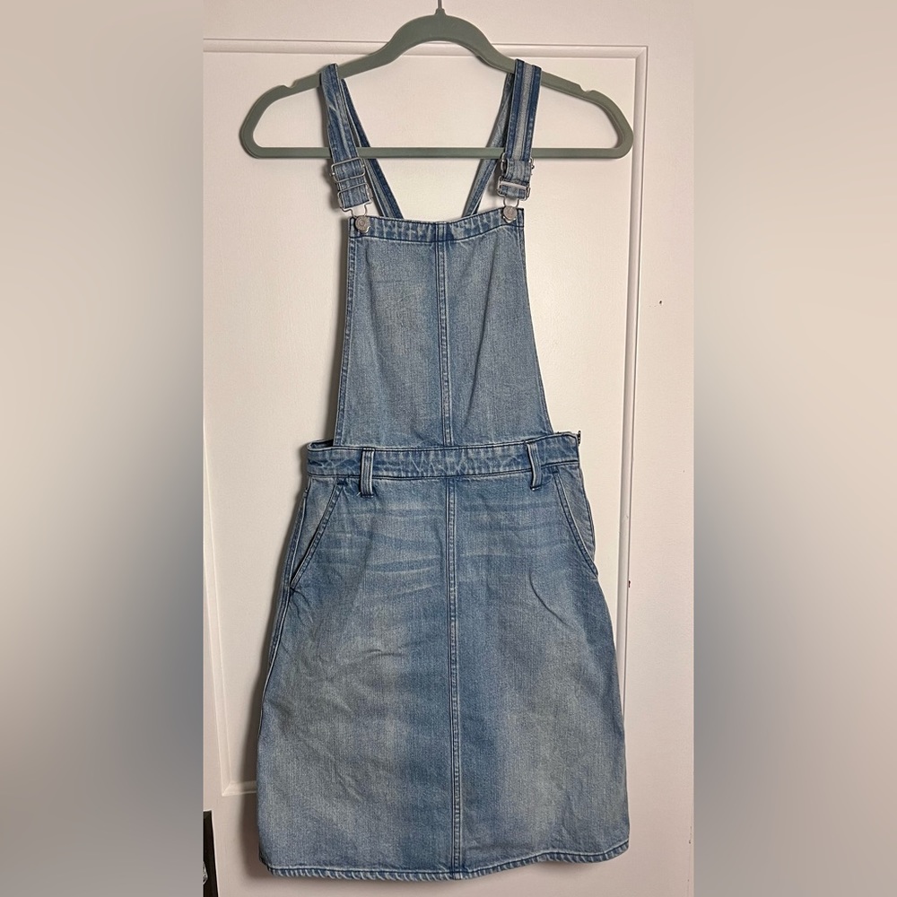 Madewell Denim skirt overalls - small